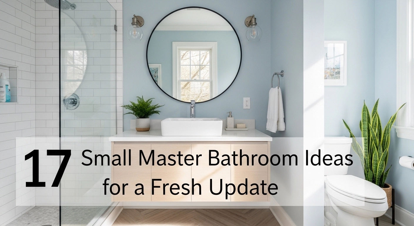 17 Small Master Bathroom Ideas for a Fresh Update