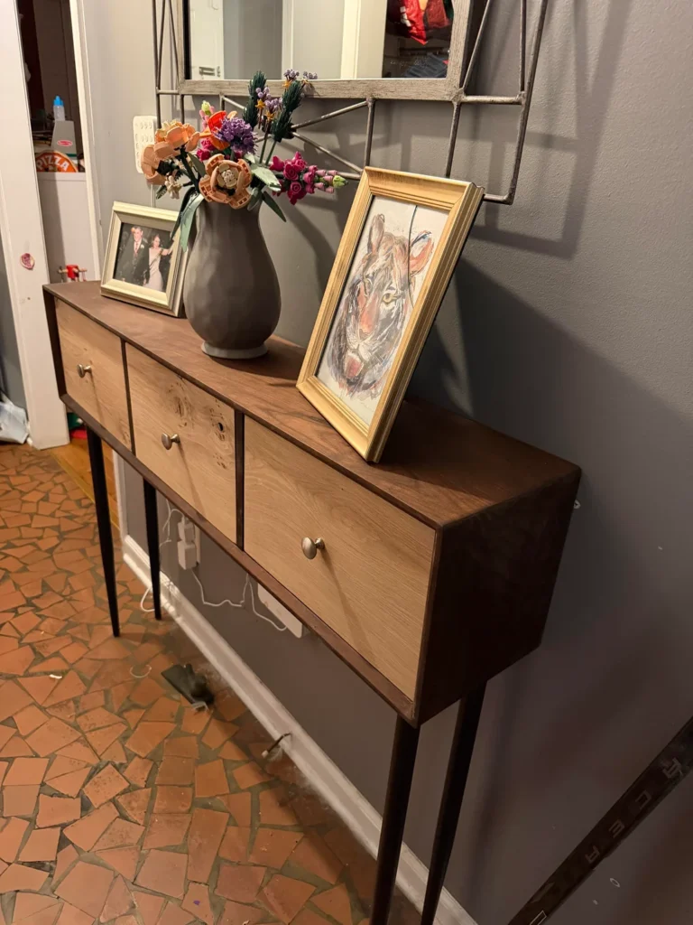 Include one personal piece so the entry feels like your home