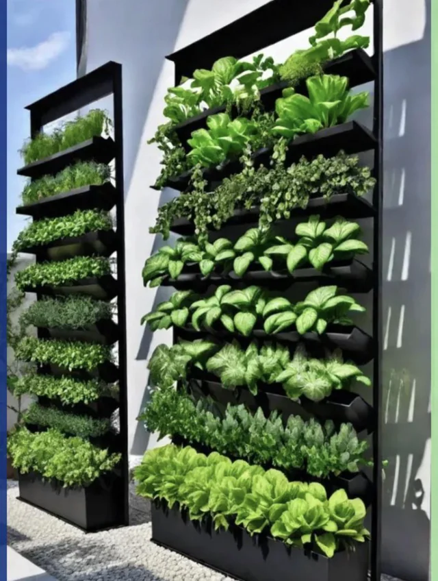 Incorporate Vertical Garden Structures