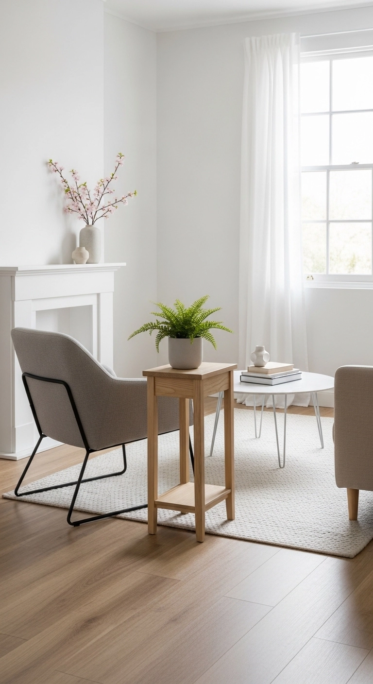 small room decor ideas with light visual weight furniture