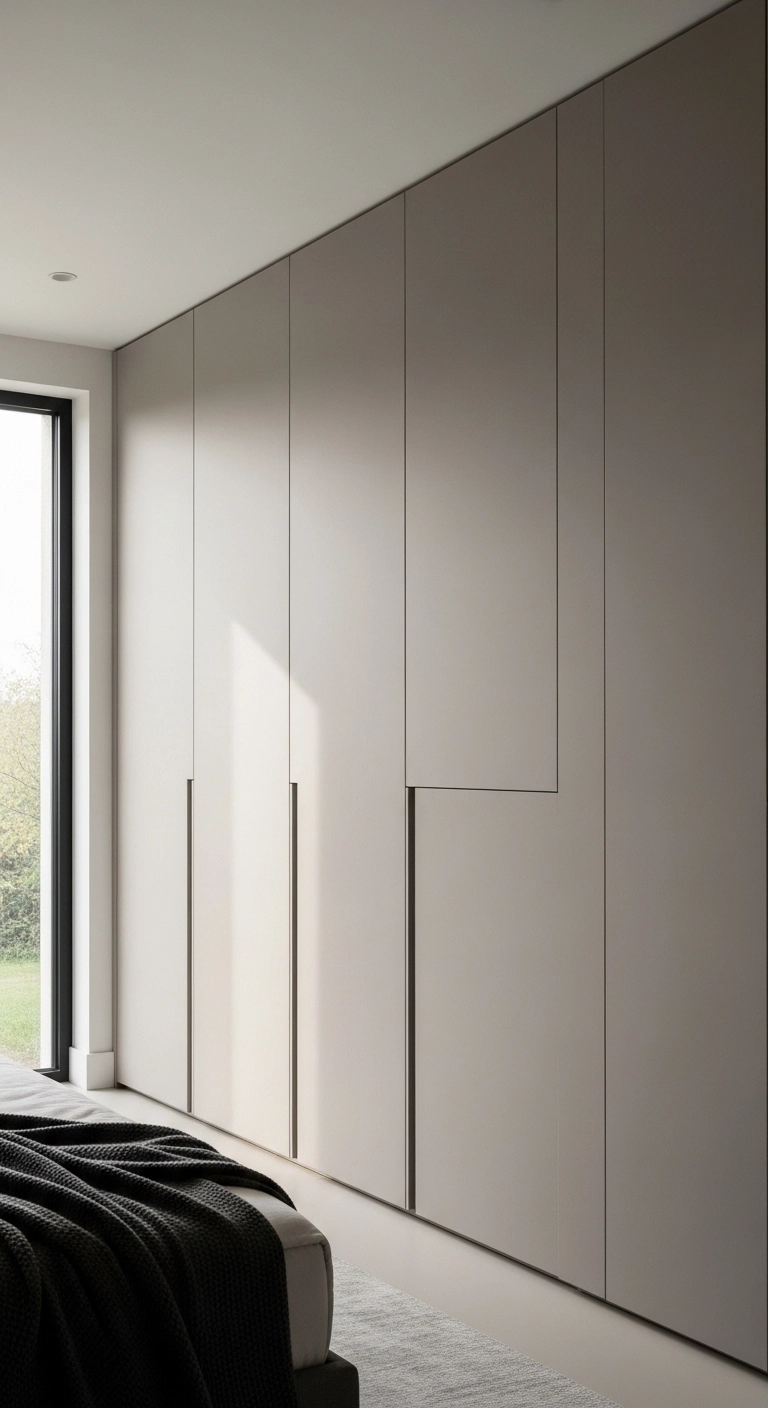 wardrobe decor ideas with matte finish wardrobe panels