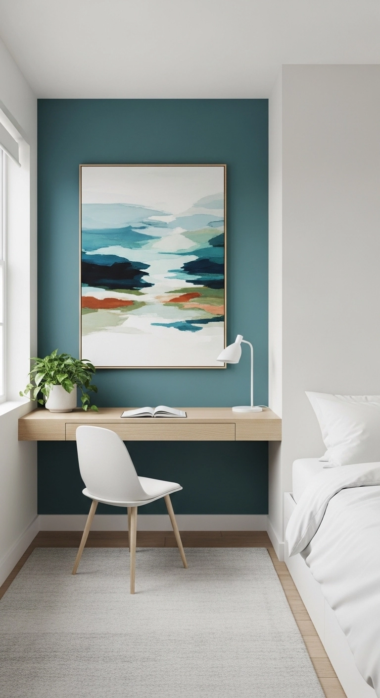 small room decor ideas with one strong focal wall or corner