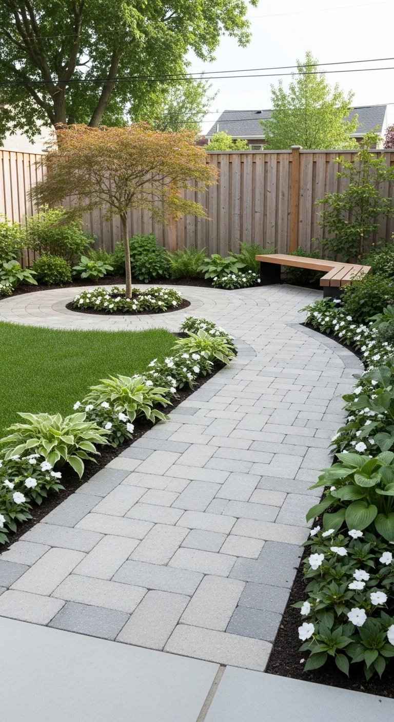 small backyard landscape design ideas with open uncluttered space