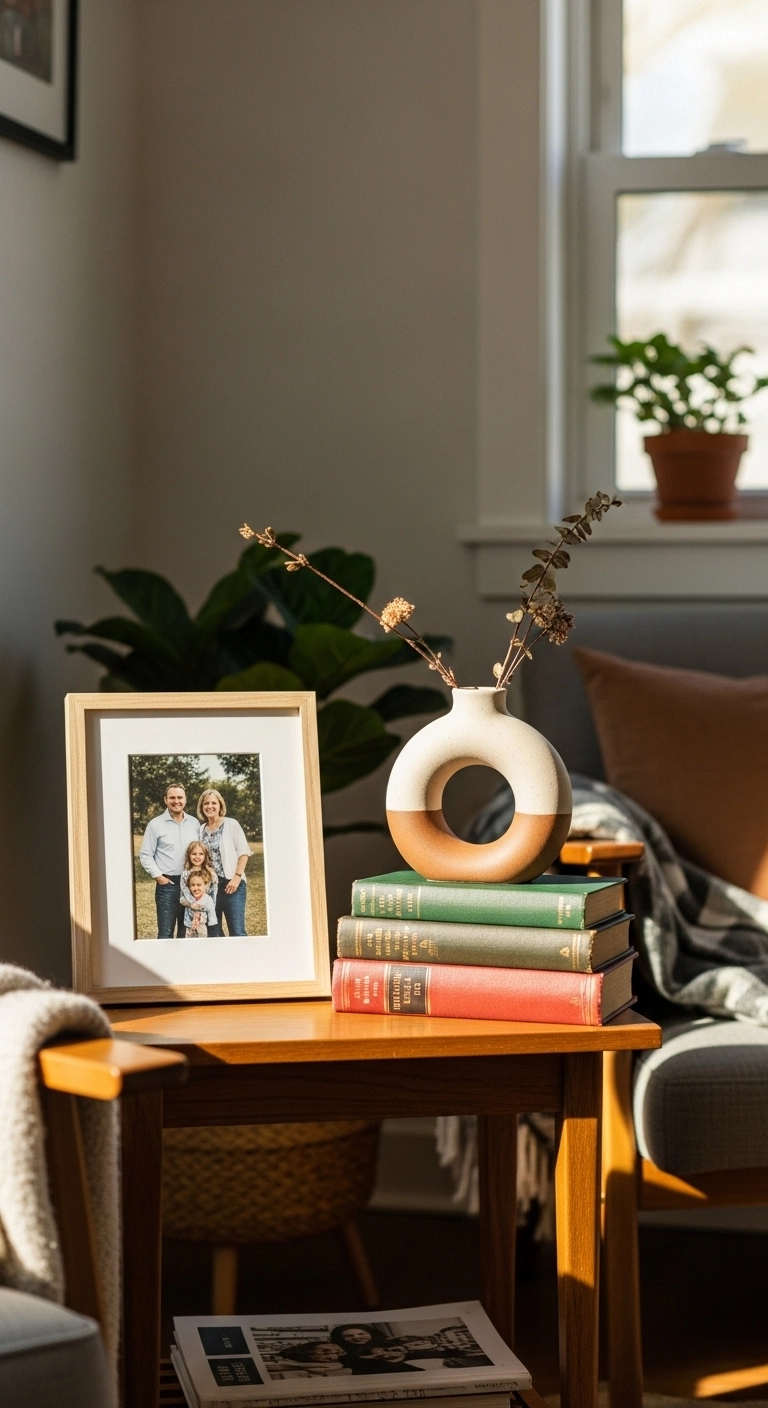 Small home interior design ideas with personal decor and cozy styling