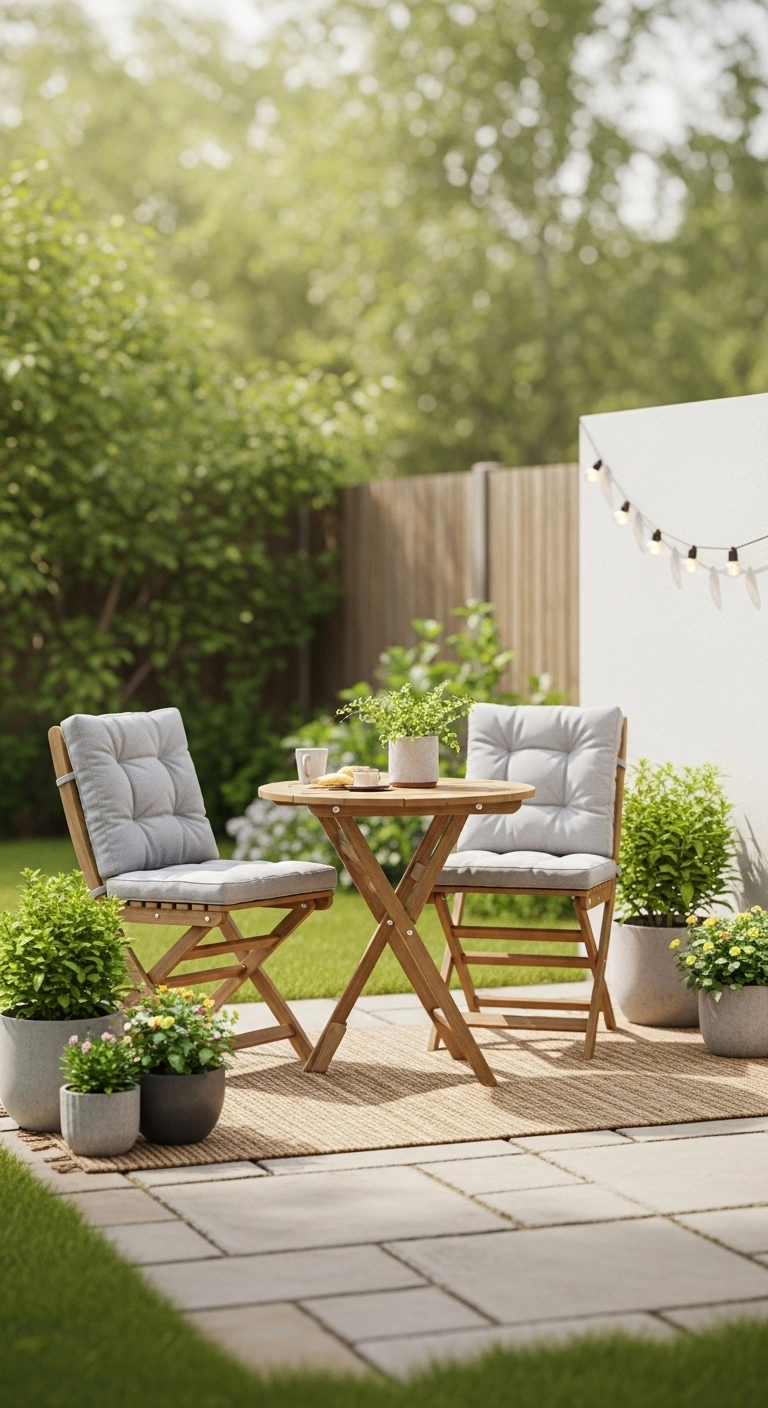 small backyard patio ideas with a cozy sitting area for outdoor living