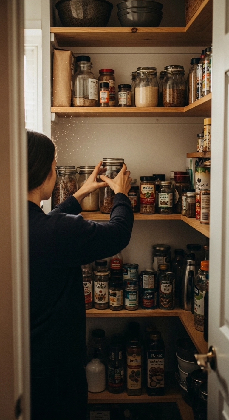 small pantry ideas with a simple reset routine