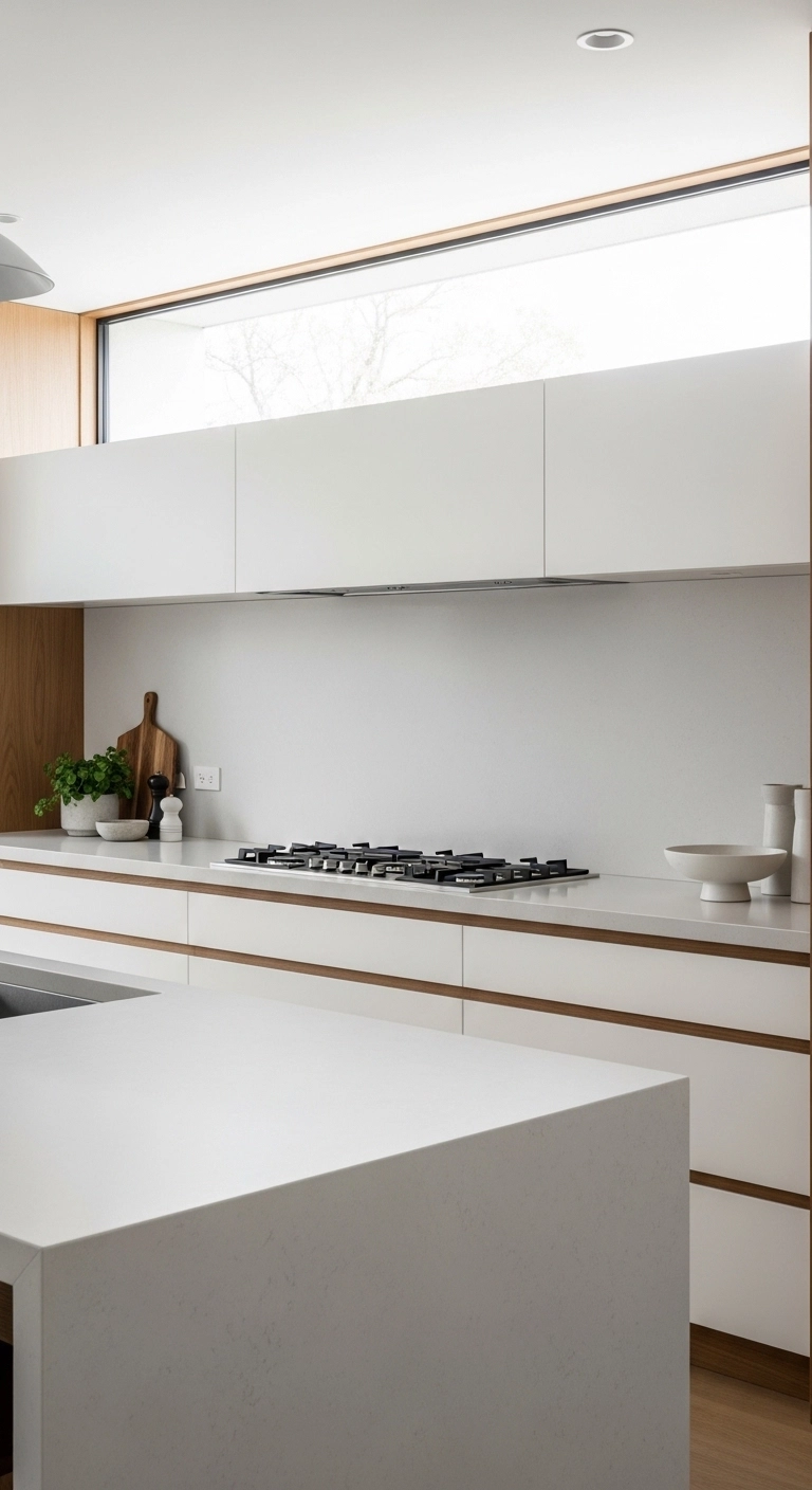 kitchen hood ideas with a quiet backsplash and simple hood