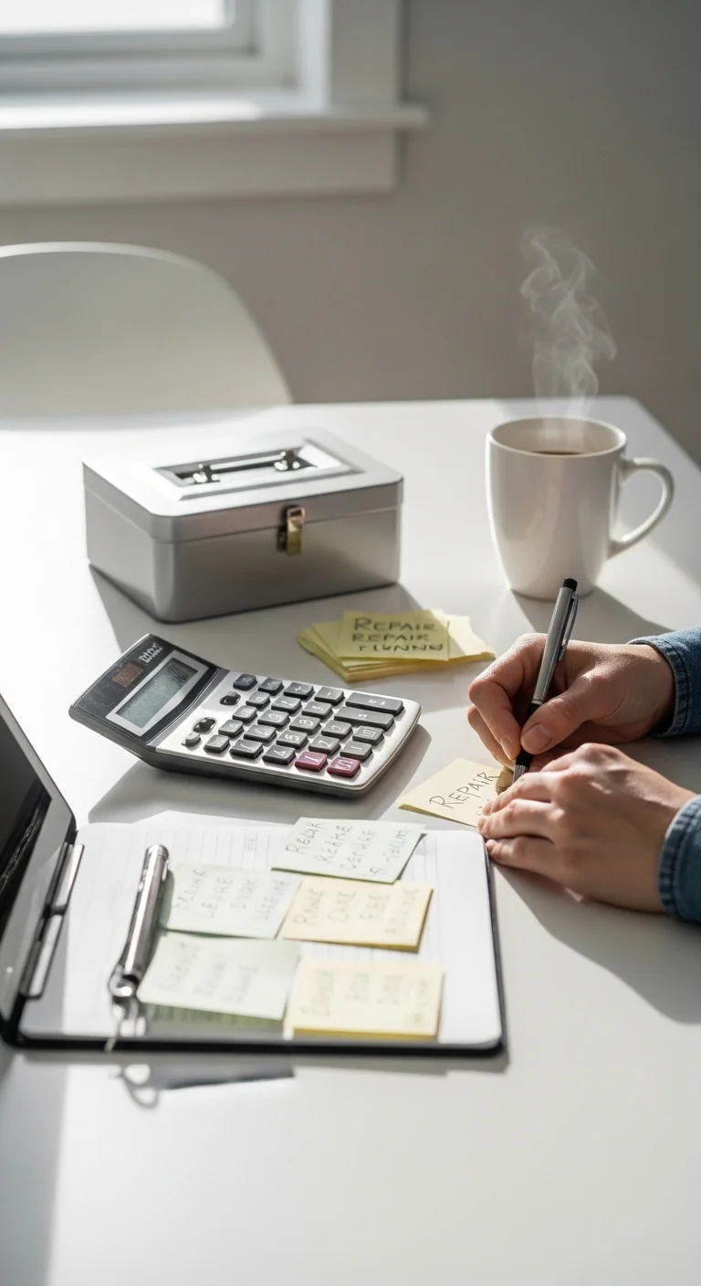 New homeowner checklist image of setting aside a home repair fund