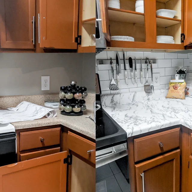 Use contact paper only where it truly helps