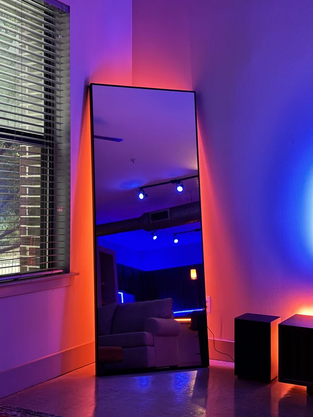 Use mirror placement to add light and depth