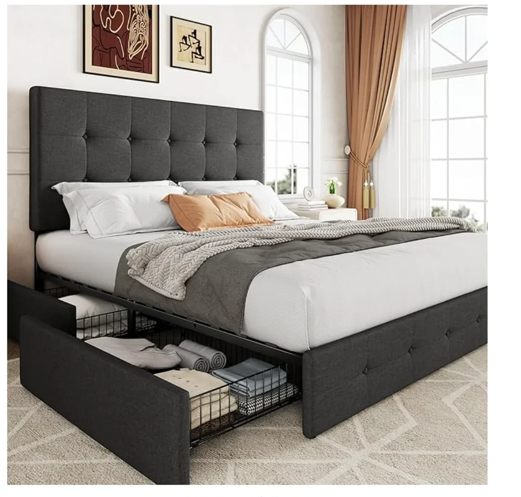modern storage bed bedroom
