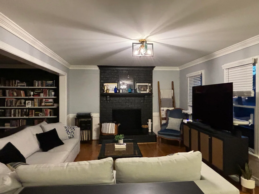 black decor accents living room small details
