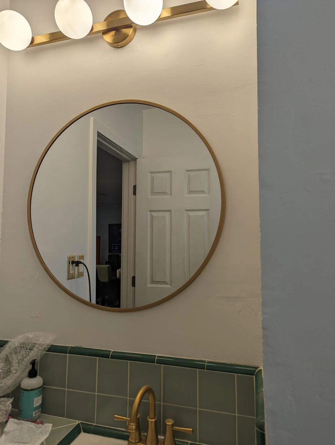 brushed gold bathroom faucet