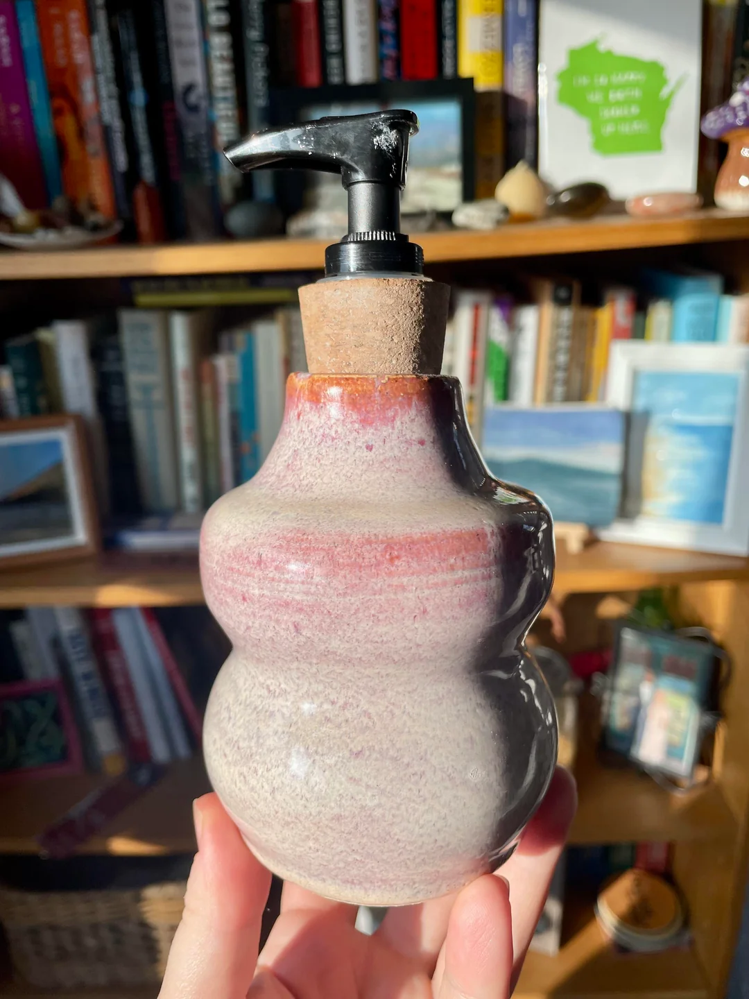 ceramic soap dispenser bathroom