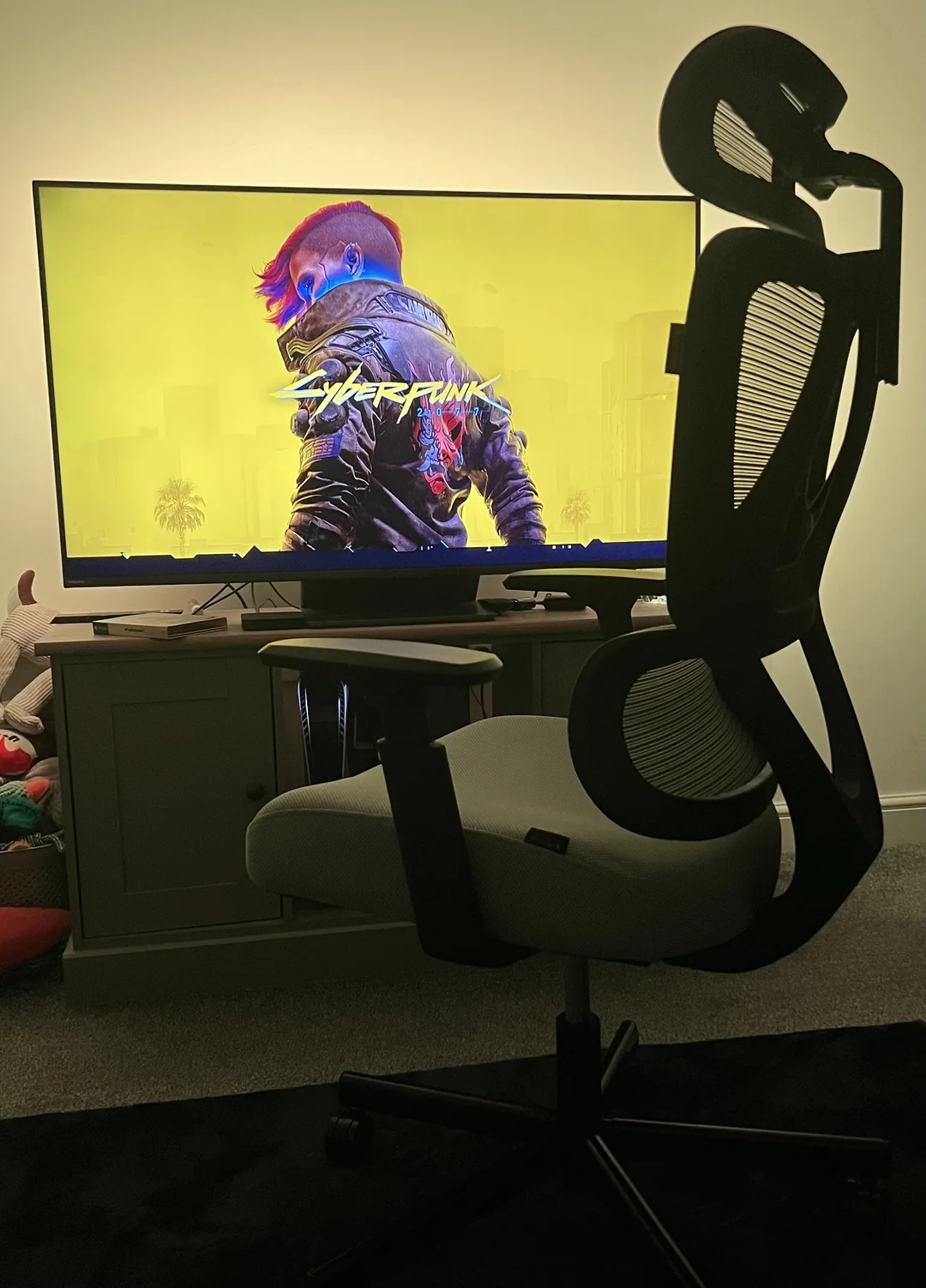 ergonomic gaming chair setup