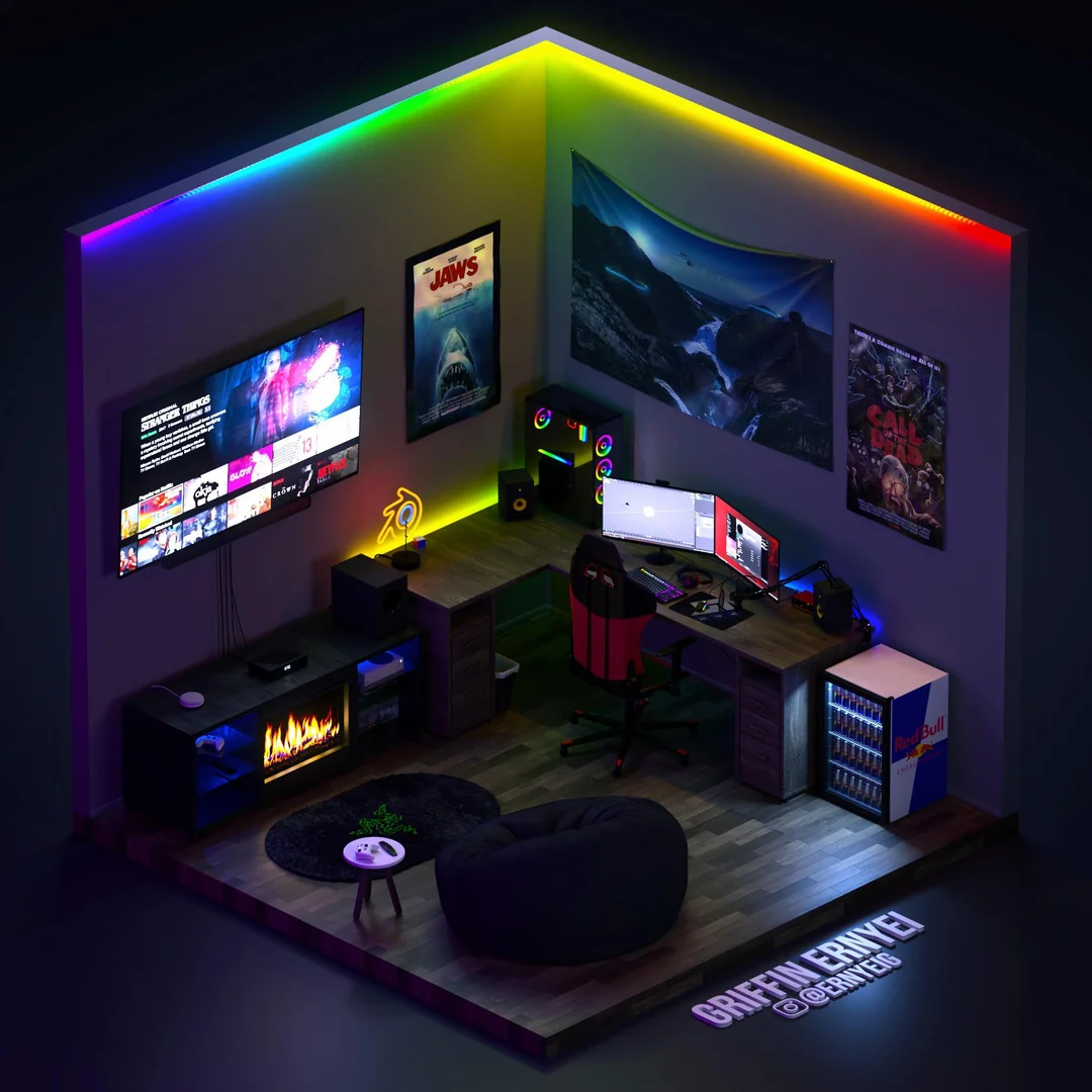 gaming room layout
