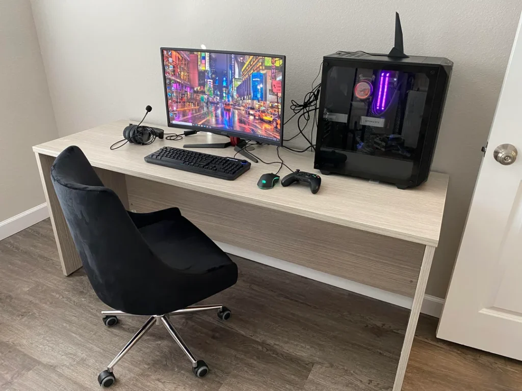 gaming setup cable management