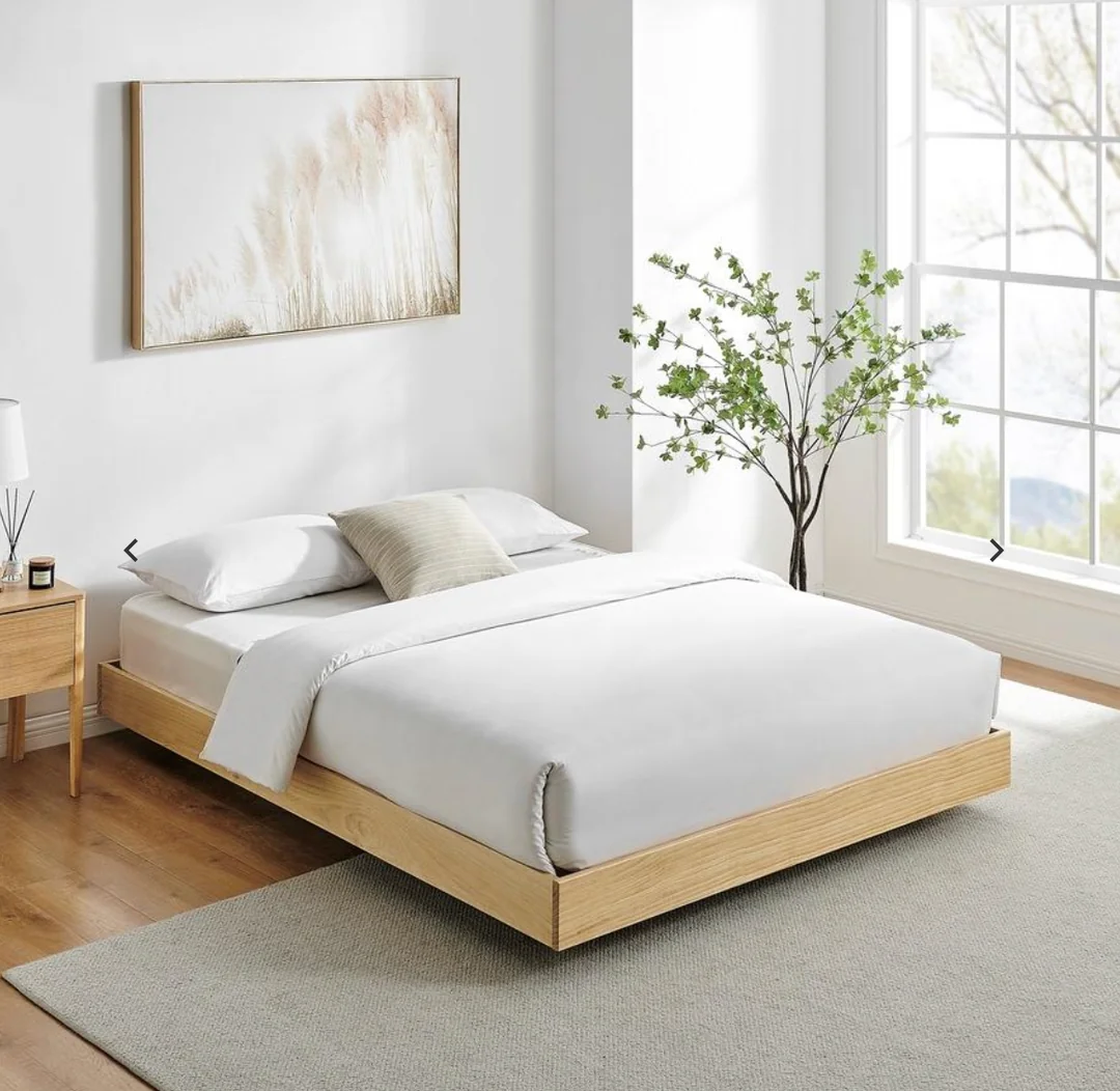 warm white and wood bedroom
