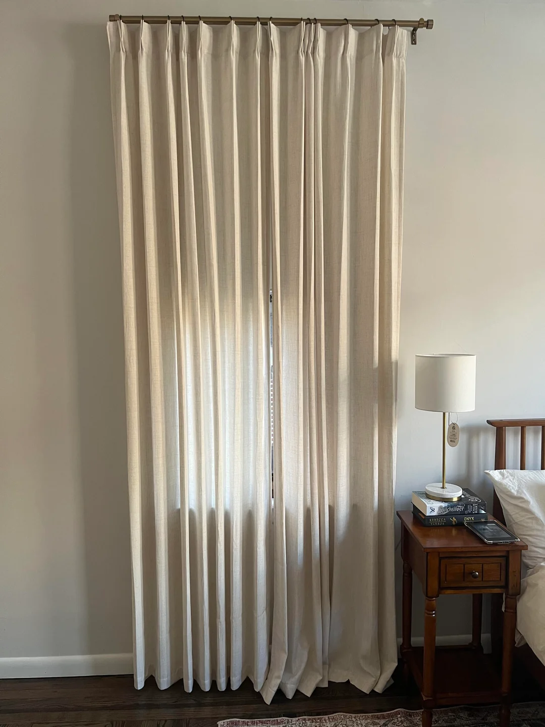 floor length curtains bedroom

