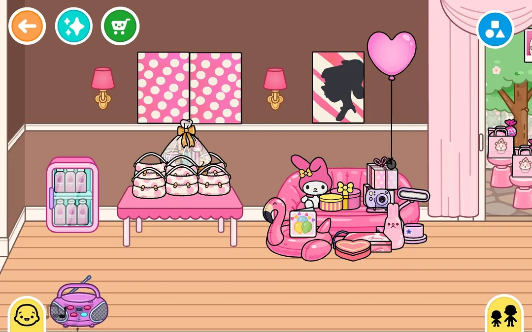 Toca Boca party living room
