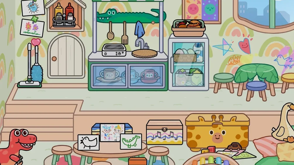 Toca Boca family room toys
