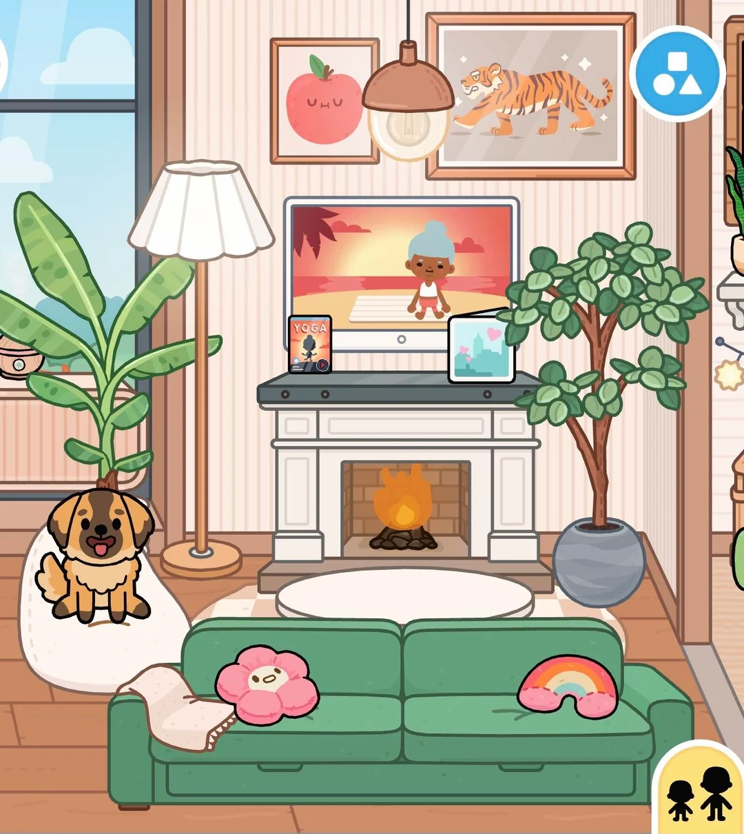 Toca Boca mansion living room