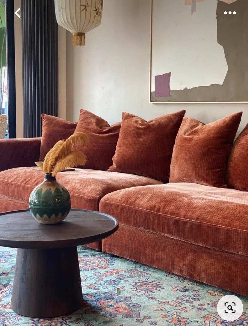 velvet sofa living room
