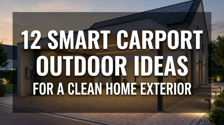 12 Smart Carport Outdoor Ideas for a Clean Home Exterior