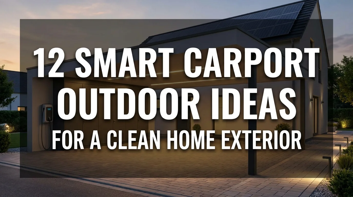 12 Smart Carport Outdoor Ideas for a Clean Home Exterior
