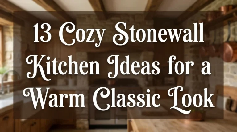 13 Cozy Stonewall Kitchen Ideas for a Warm Classic Look