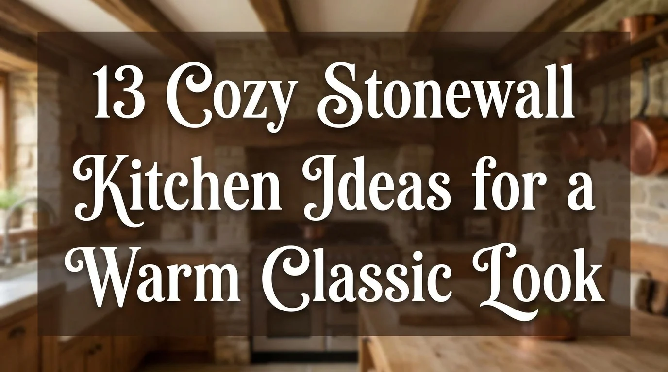 13 Cozy Stonewall Kitchen Ideas for a Warm Classic Look