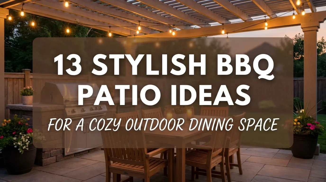 13 Stylish BBQ Patio Ideas for a Cozy Outdoor Dining Space