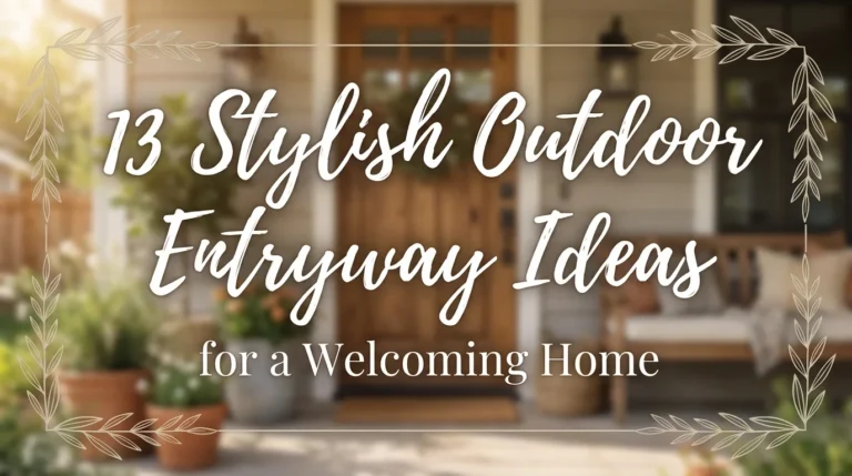13 Stylish Outdoor Entryway Ideas for a Welcoming Home