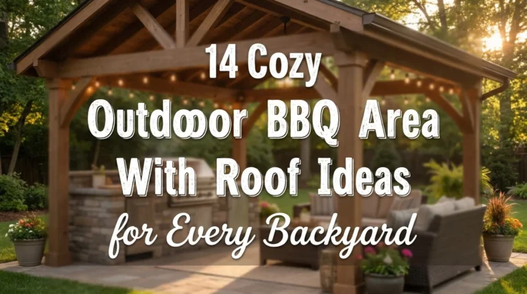 14 Cozy Outdoor BBQ Area With Roof Ideas for Every Backyard