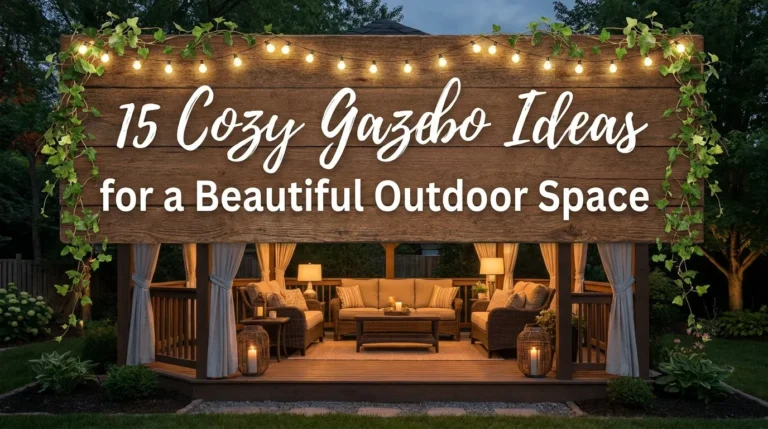 15 Cozy Gazebo Ideas for a Beautiful Outdoor Space