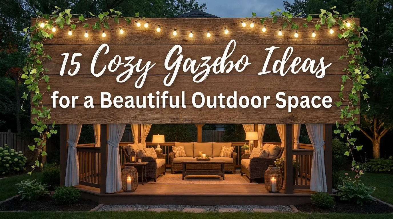 15 Cozy Gazebo Ideas for a Beautiful Outdoor Space
