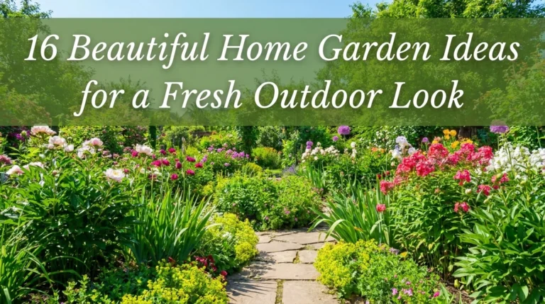 16 Beautiful Home Garden Ideas for a Fresh Outdoor Look