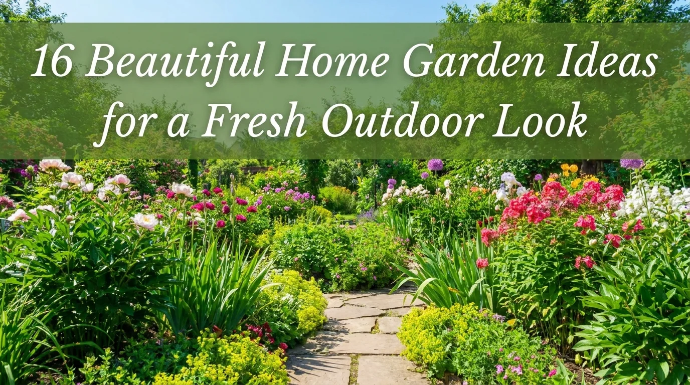 16 Beautiful Home Garden Ideas for a Fresh Outdoor Look