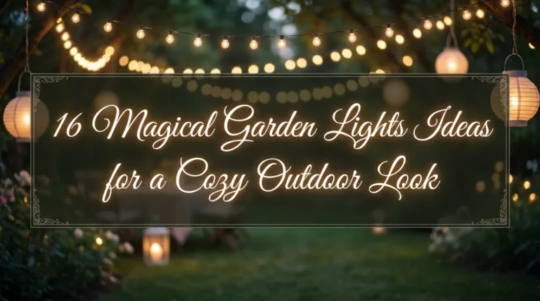 16 Magical Garden Lights Ideas for a Cozy Outdoor Look