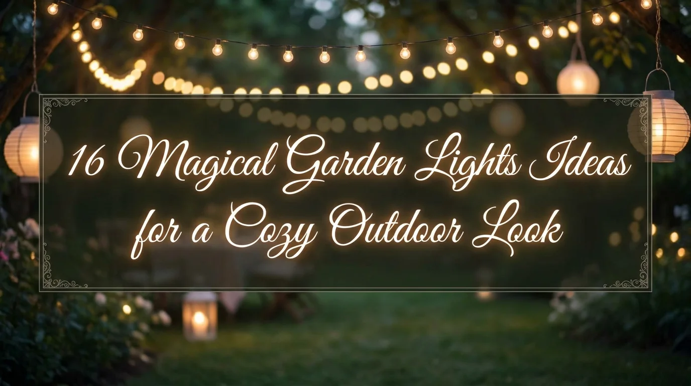 16 Magical Garden Lights Ideas for a Cozy Outdoor Look