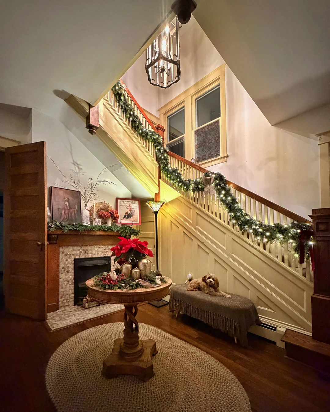 entryway decorated for different seasons home
