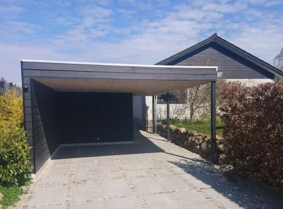 modern concrete carport base design