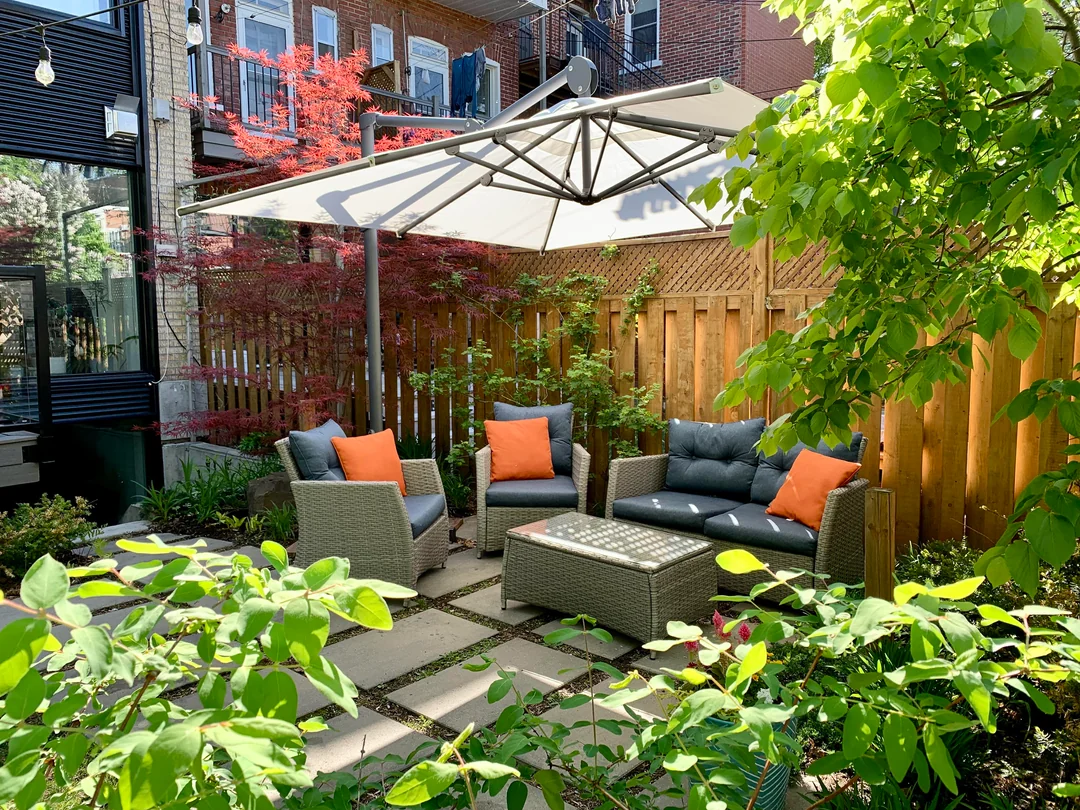 bbq patio cozy seating area near grill
