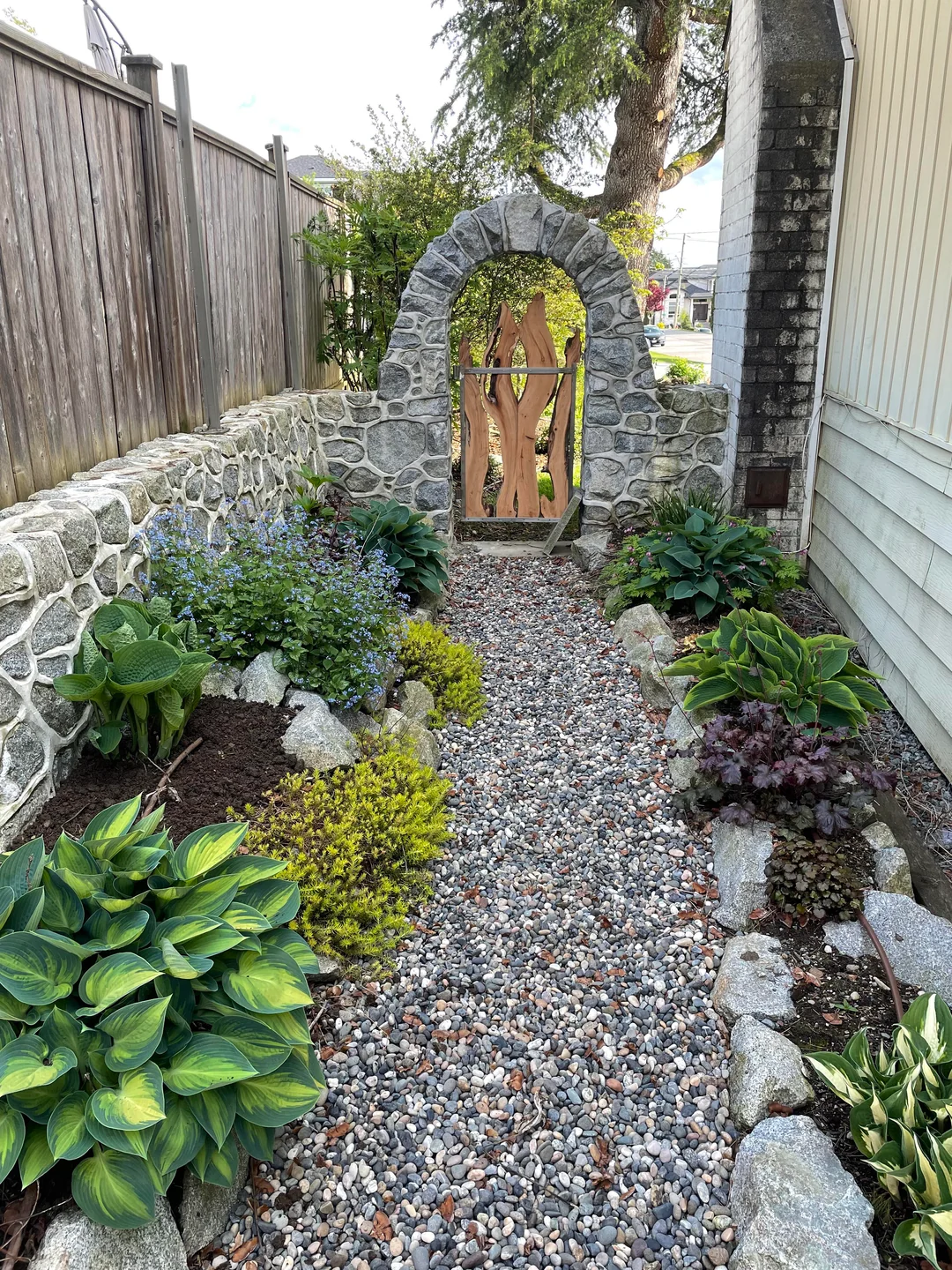 shade flower garden backyard ideas

