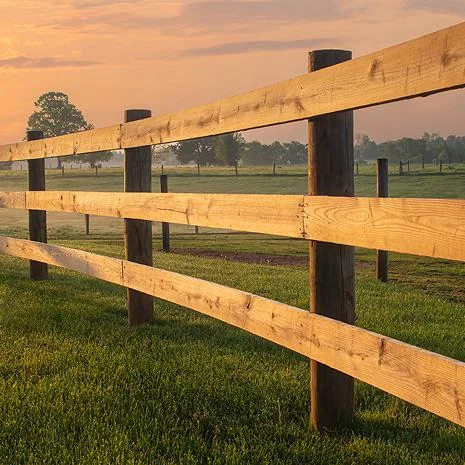 farm style fence backyard natural look