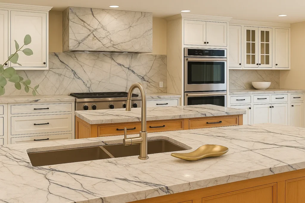 natural stone kitchen wall full coverage
