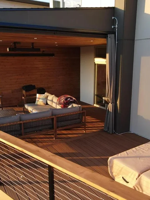 all season outdoor living room patio setup
