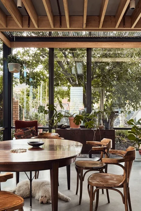 glass garden room extension backyard
