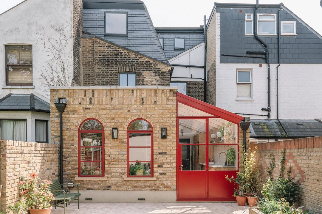 brick garden room extension modern
