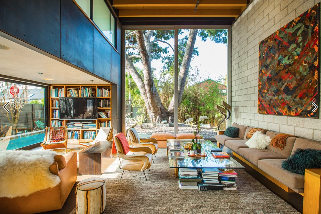 open plan garden room living space
